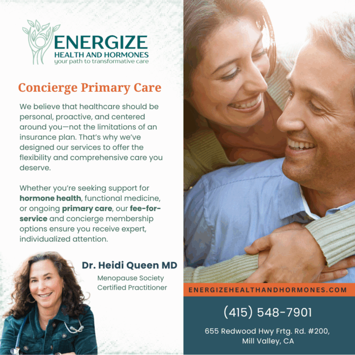 Promotional all services Concierge Primary Care for Men and Women
